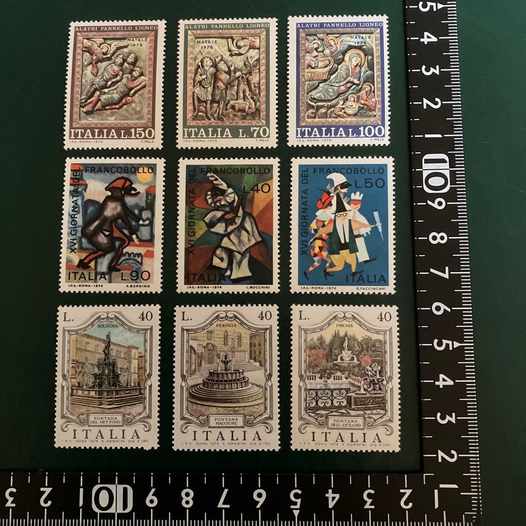 イタリアの切手 3種 9枚 - メルカリ