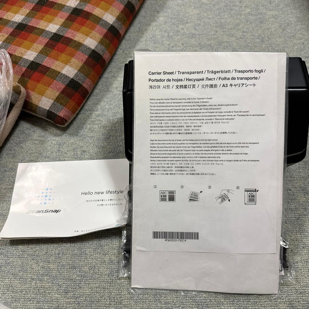 Fujitsu 富士通ScanSnap iX1600ドキュメントスキャナー 黒