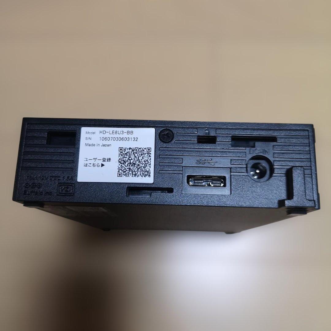 BUFFALO HD-LE8U3-BB 8TB 外付けハードディスク