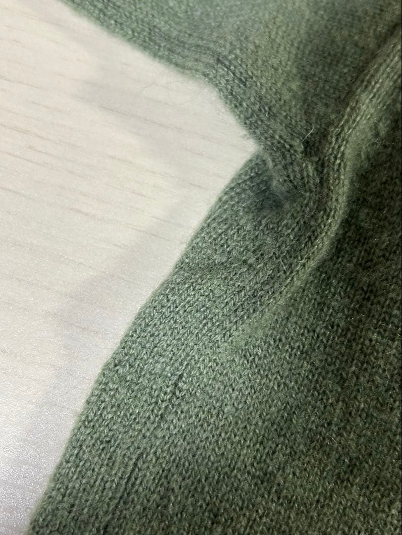 ヨーガンレール カシミヤニット グリーン M - トップス新 発売