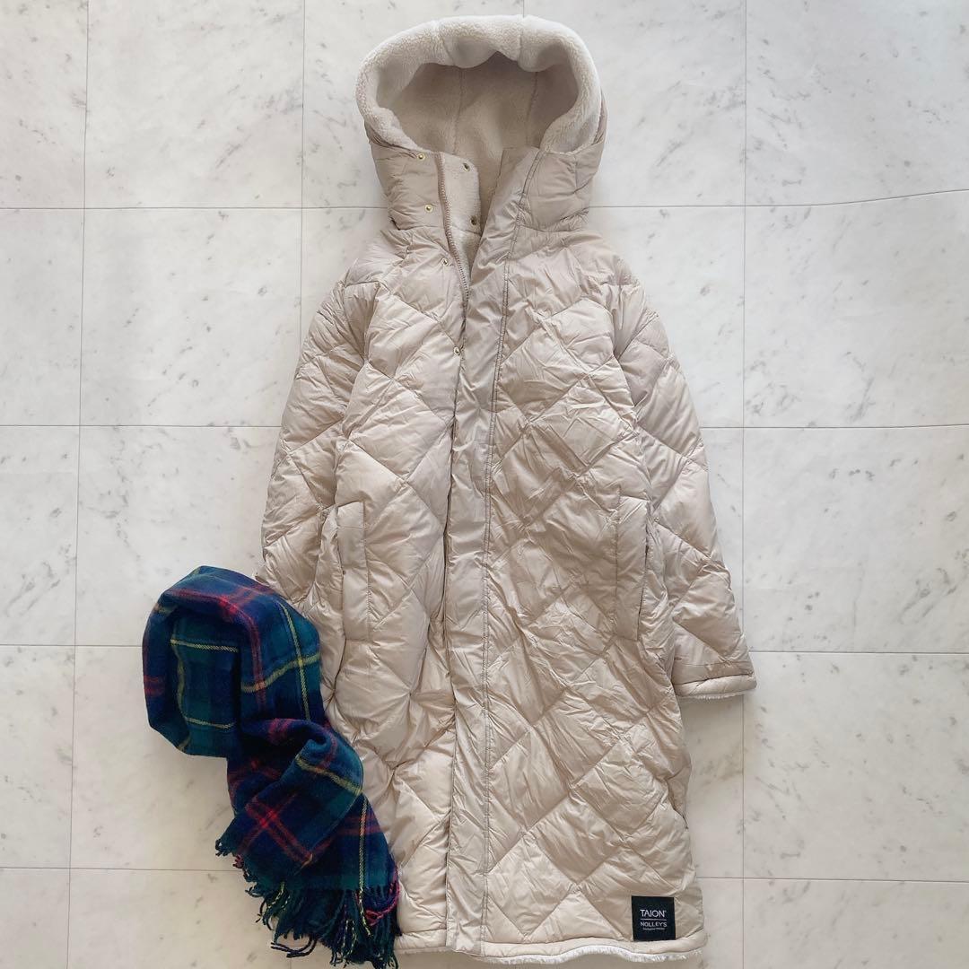 美品♪NOLLEY'S ×TAION ダイヤキルト×ボアロングダウン - メルカリ