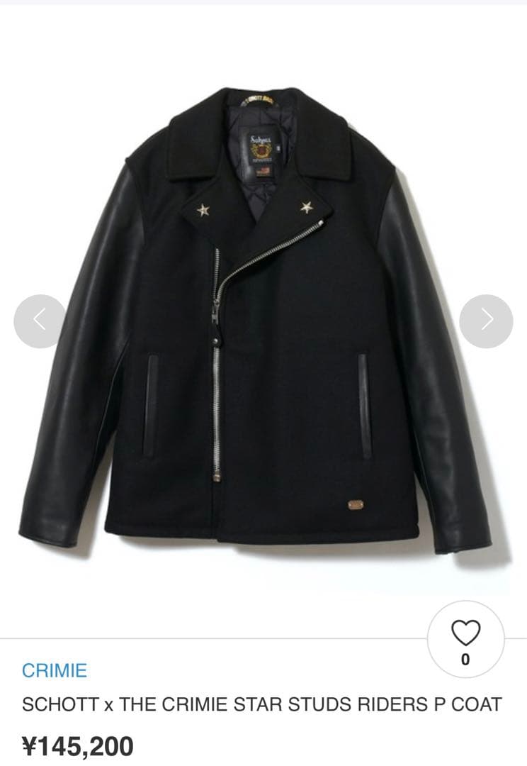SCHOTT x THECRIMIE STARSTUDSRIDERSPCOAT - メルカリ
