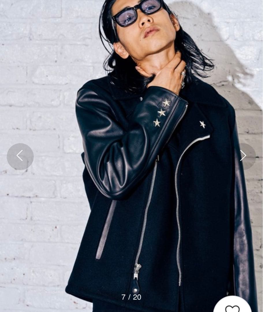 SCHOTT x THECRIMIE STARSTUDSRIDERSPCOAT - メルカリ