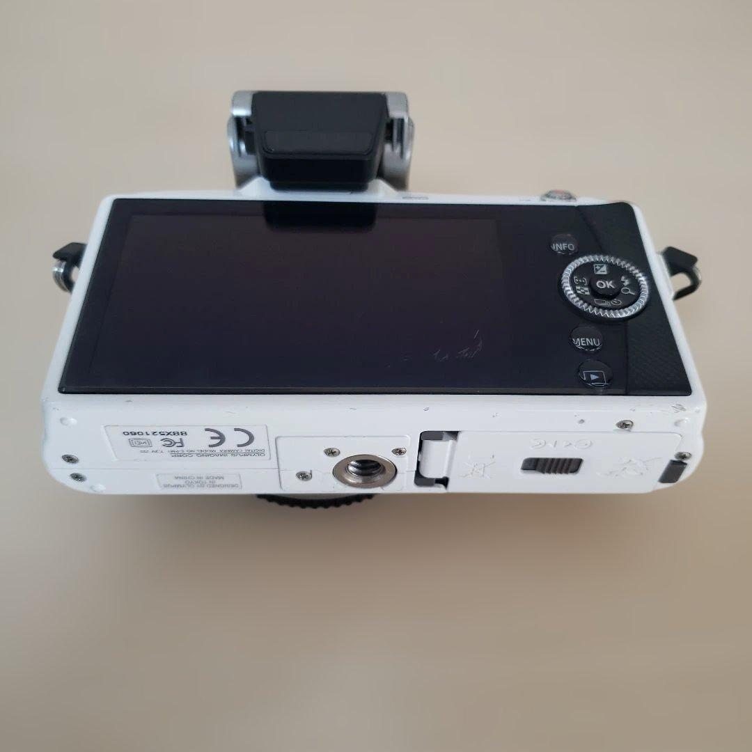 【美品】OLYMPUS PEN E-PM1 ホワイト望遠レンズキット