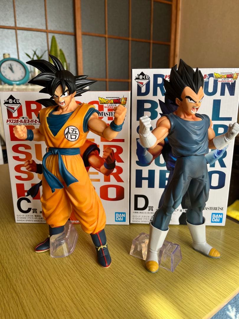 N*T様 一番くじドラゴンボール スーパーヒーロー 悟空 ベジータ フィギュアセ ドラゴンボール：一番くじ 超サイヤ人ゴッド超サイヤ人の悟空