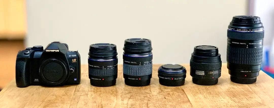 OLYMPUS E-520 レンズ5本セット フォーサーズ一眼レフ ZUIKO - メルカリ