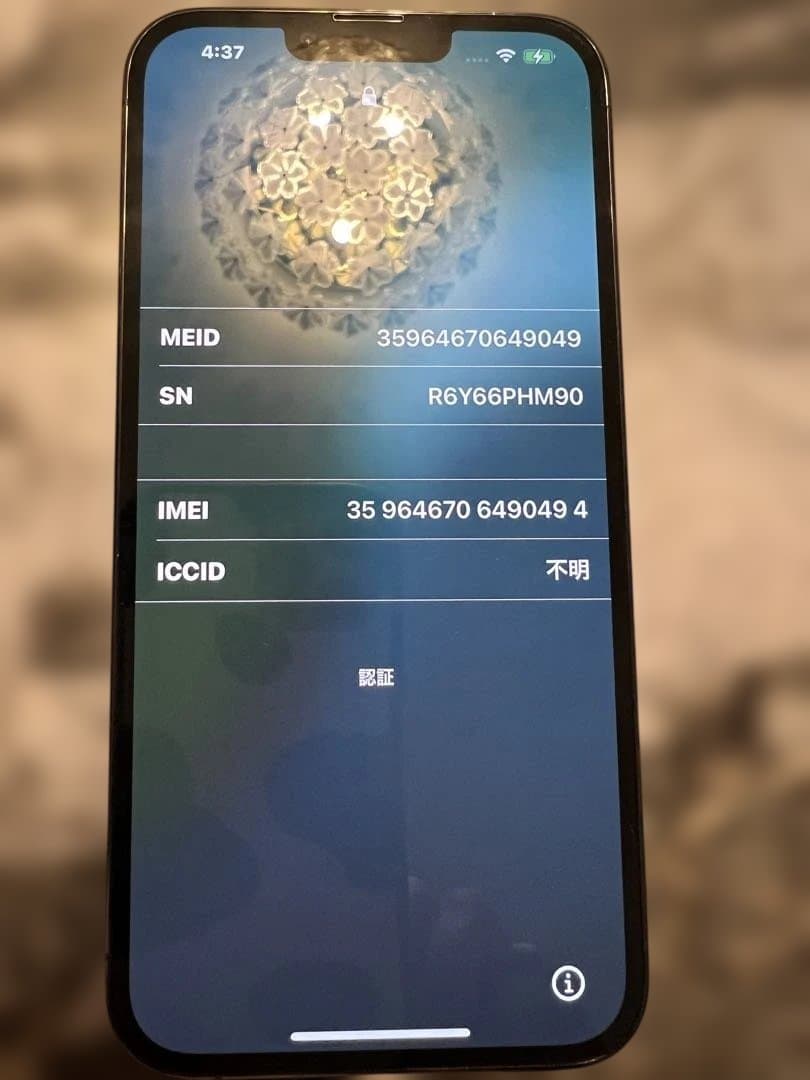 iPhone13プロマックス　グラファイト