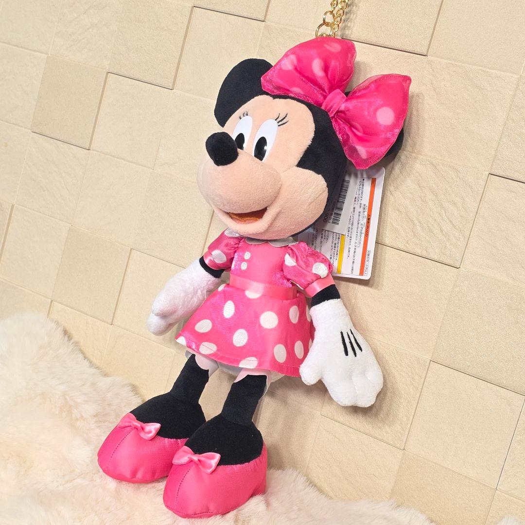 ⭐お顔厳選⭐タグ付き⭐ミニー ぬいぐるみチャーム ピンク ミニーの日