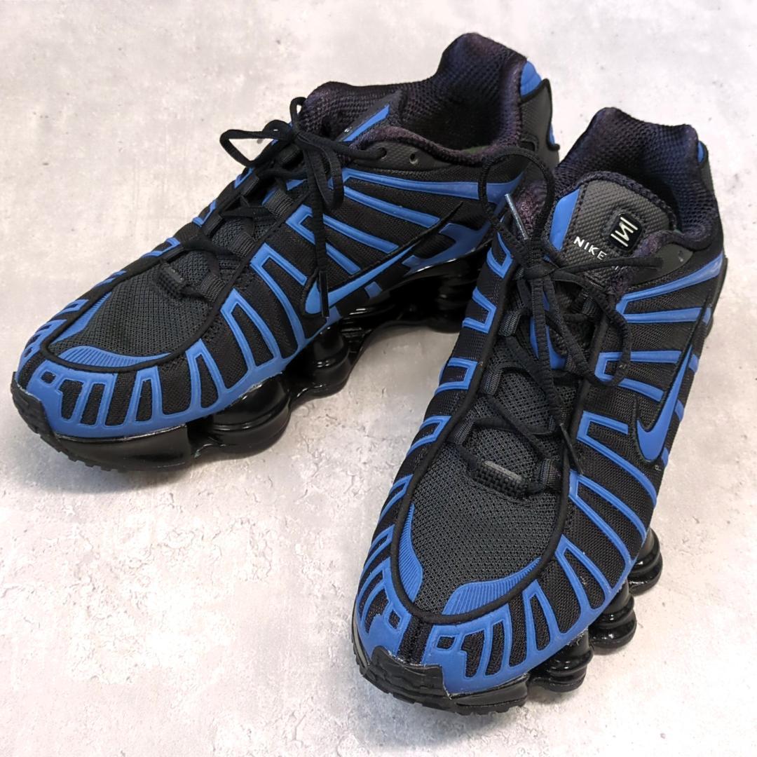 Nike ナイキ ショックス TL スニーカー ブラック/ブルー２５．５ NIKE公式】ナイキ ショックス TL メンズシューズ.オンラインストア
