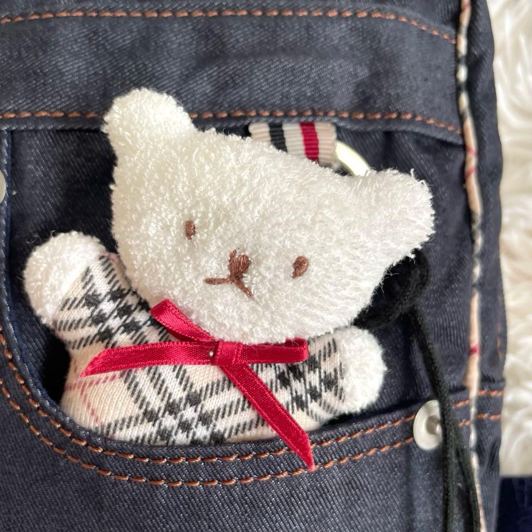 希少◾️美品✨バーバリー キッズ デニム ボディバッグ ワンショルダー