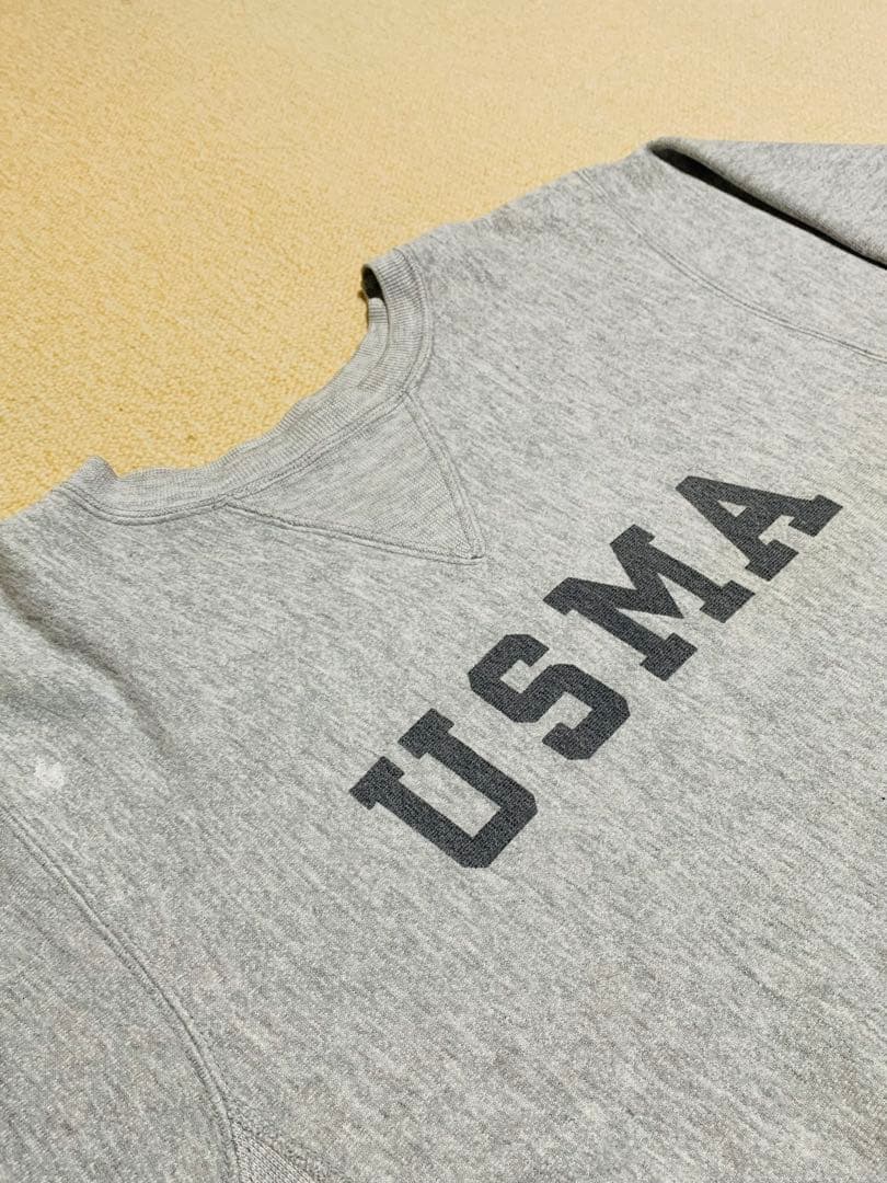 当時物】80s チャンピオン リバースウィーブ USMA 前V 染み込み M