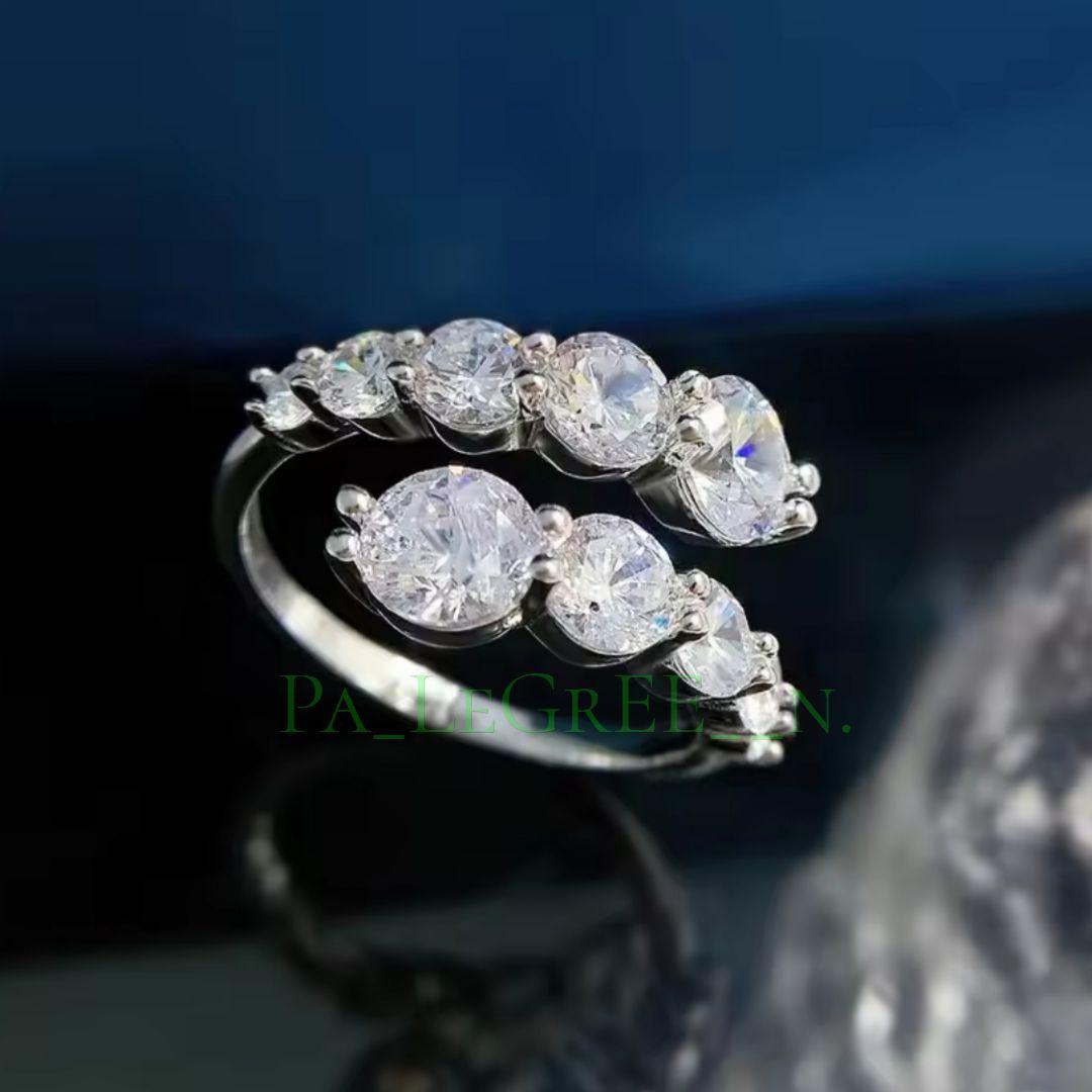 aa1a指輪レディース結婚指輪 婚約指輪 モアサナイト 18k S925