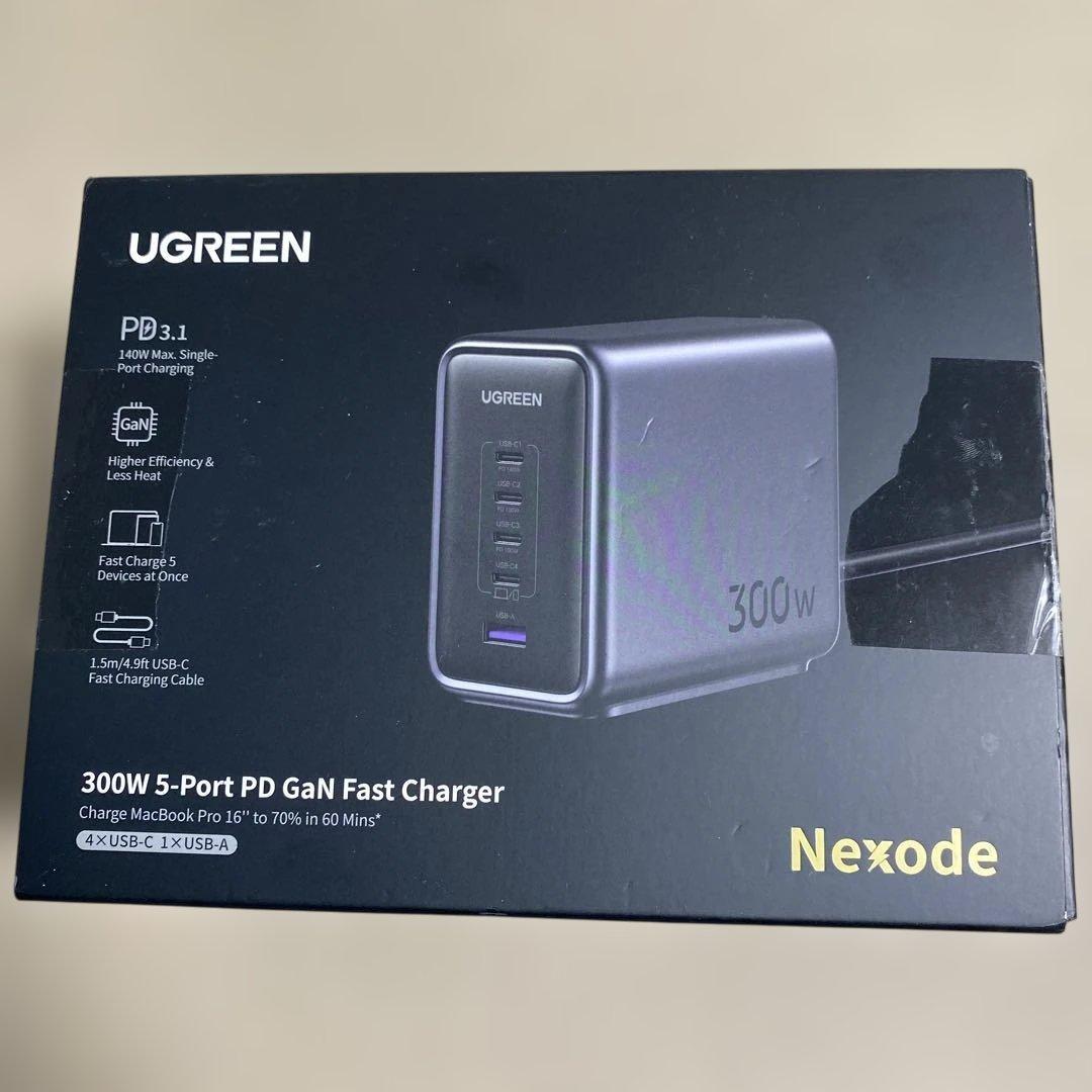UGREEN Nexode 300W 充電器 UGREEN Nexode 300W GaN デスクトップ急速充電器