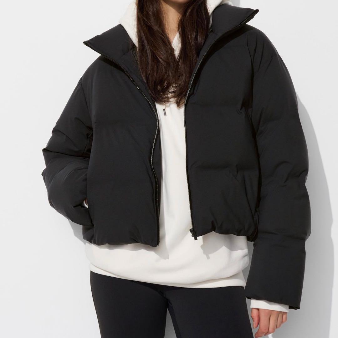 UNIQLO シームレスダウン ショートジャケット M ブラック 欧米限定