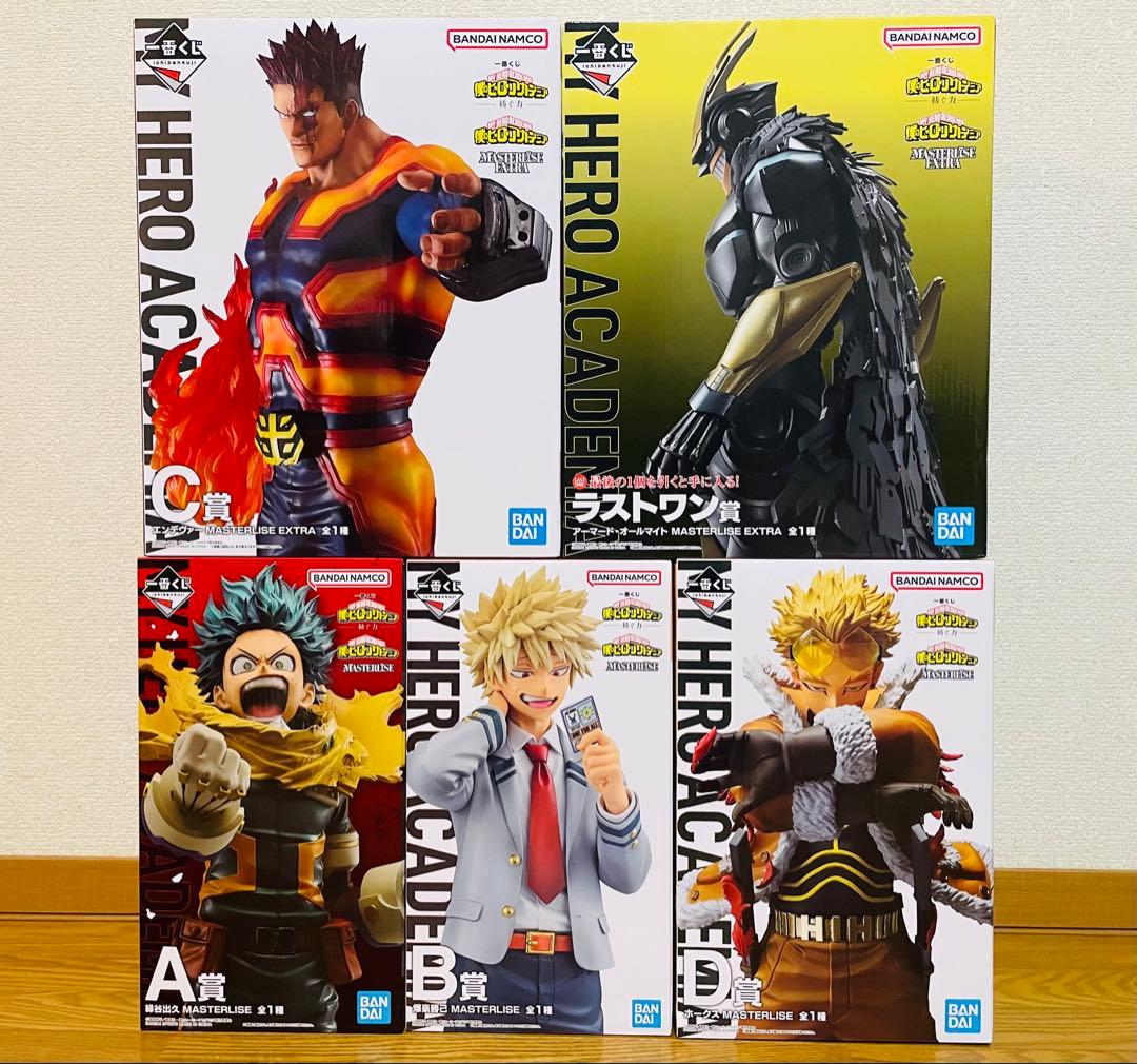 【新品未開封】　一番くじ　ヒロアカ　A賞〜ラストワン賞　フィギュア5点セット 未開封一番くじ 僕のヒーローアカデミア The Top 5 ラストワン賞