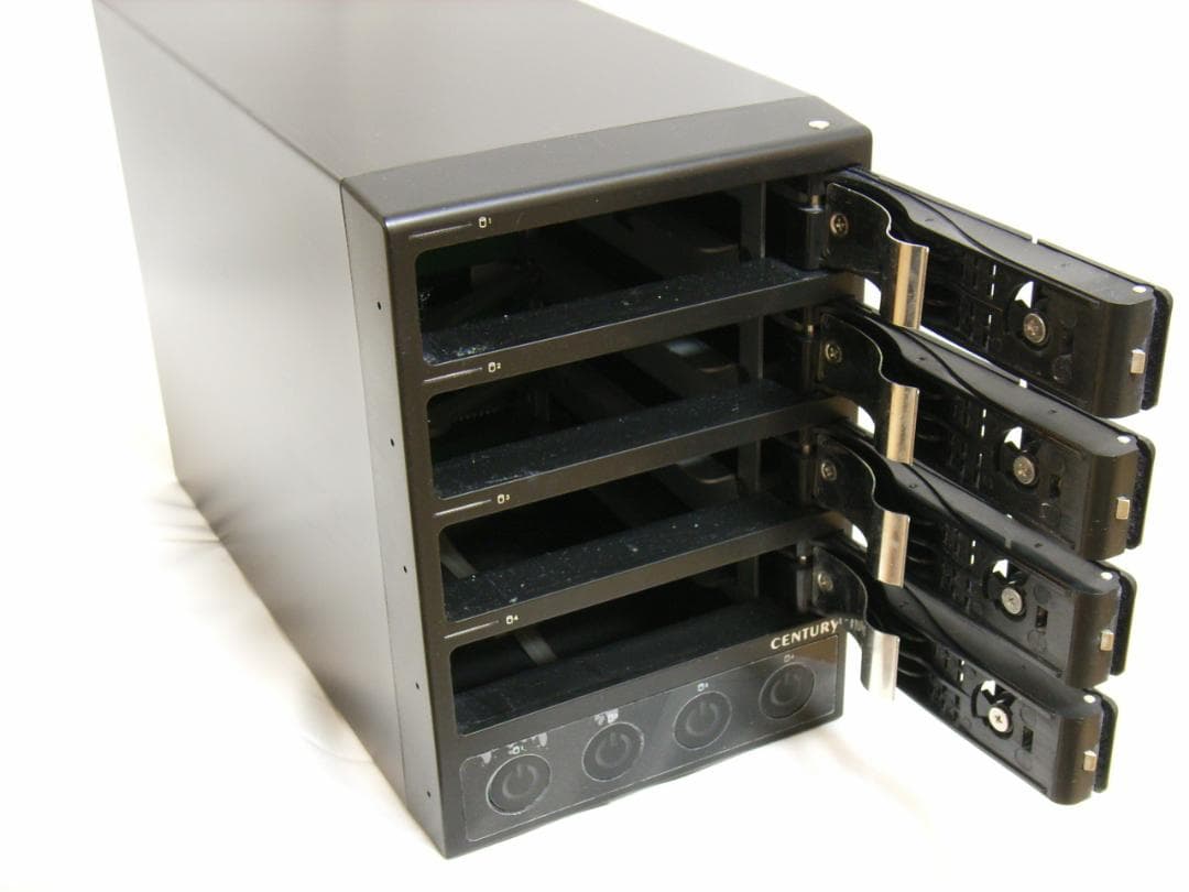 センチュリー　独立電源スイッチ　裸族のカプセルホテル Ver.2　HDD4台