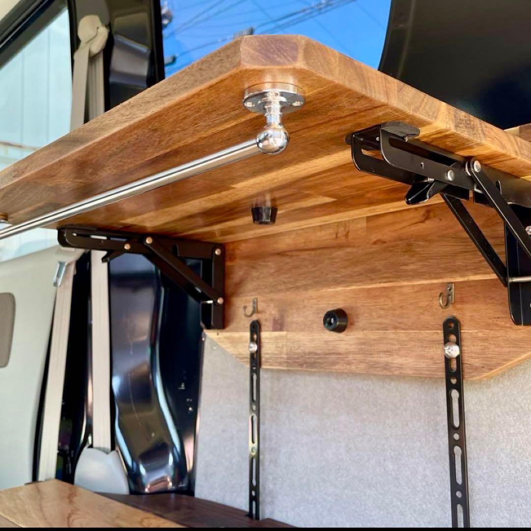 エブリイバン(DA17V)「手作り収納式サイドテーブル」 - メルカリ