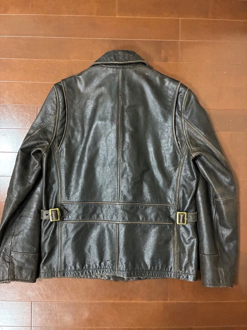 90s 00sエディーバウアー レザー ライダースジャケットTALONジッパー