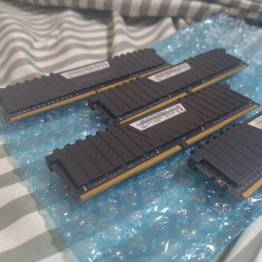 【8GB DDR4-2666 ４枚 計32GB】CORSAIR メモリ