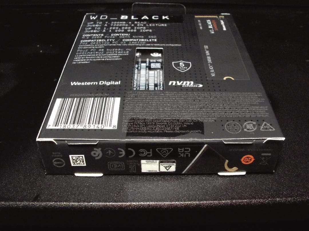 内蔵型SSD WD_BLACK SN850X 2TB SSD