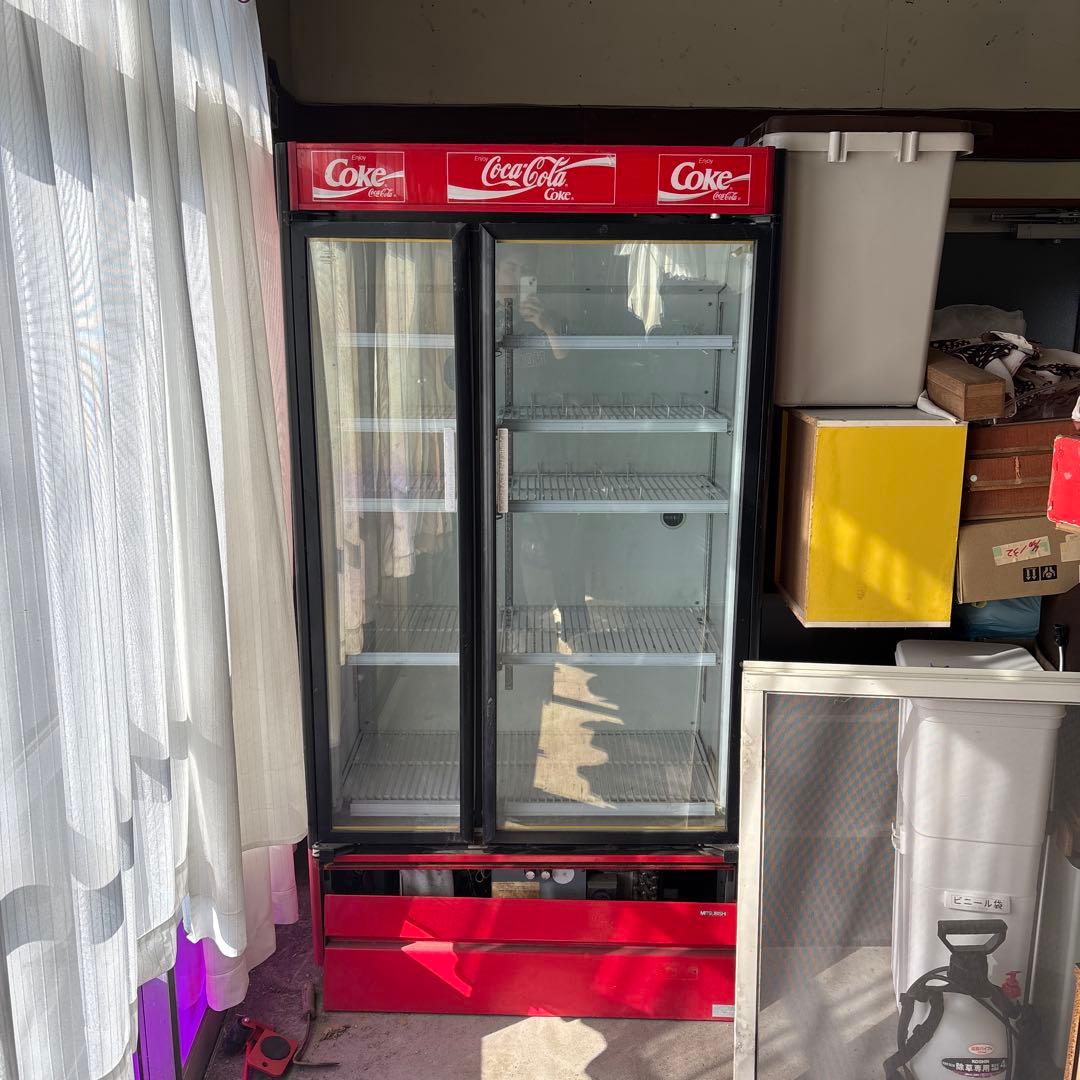 MITSUBISHI コカ・コーラ 昭和レトロ レア 冷蔵庫 ショーケース - メルカリ