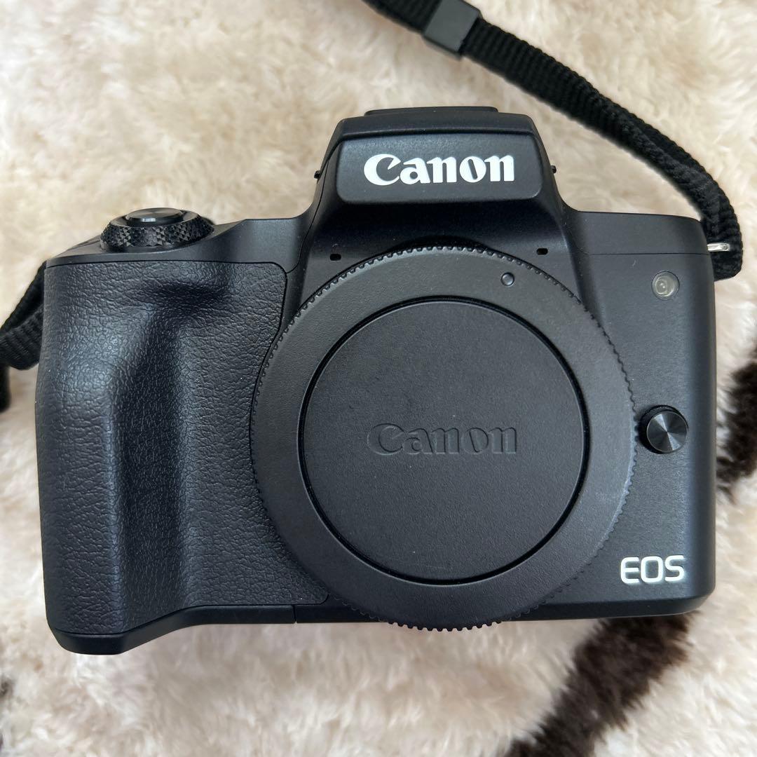 Canon EOS KissM ダブルズームキット ブラック 箱あり