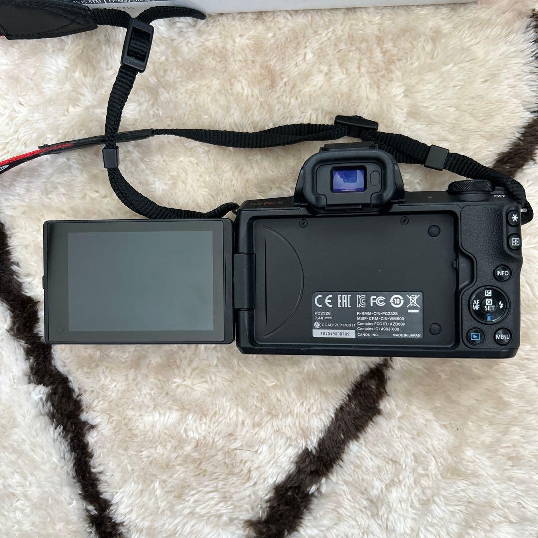 Canon EOS KissM ダブルズームキット ブラック 箱あり