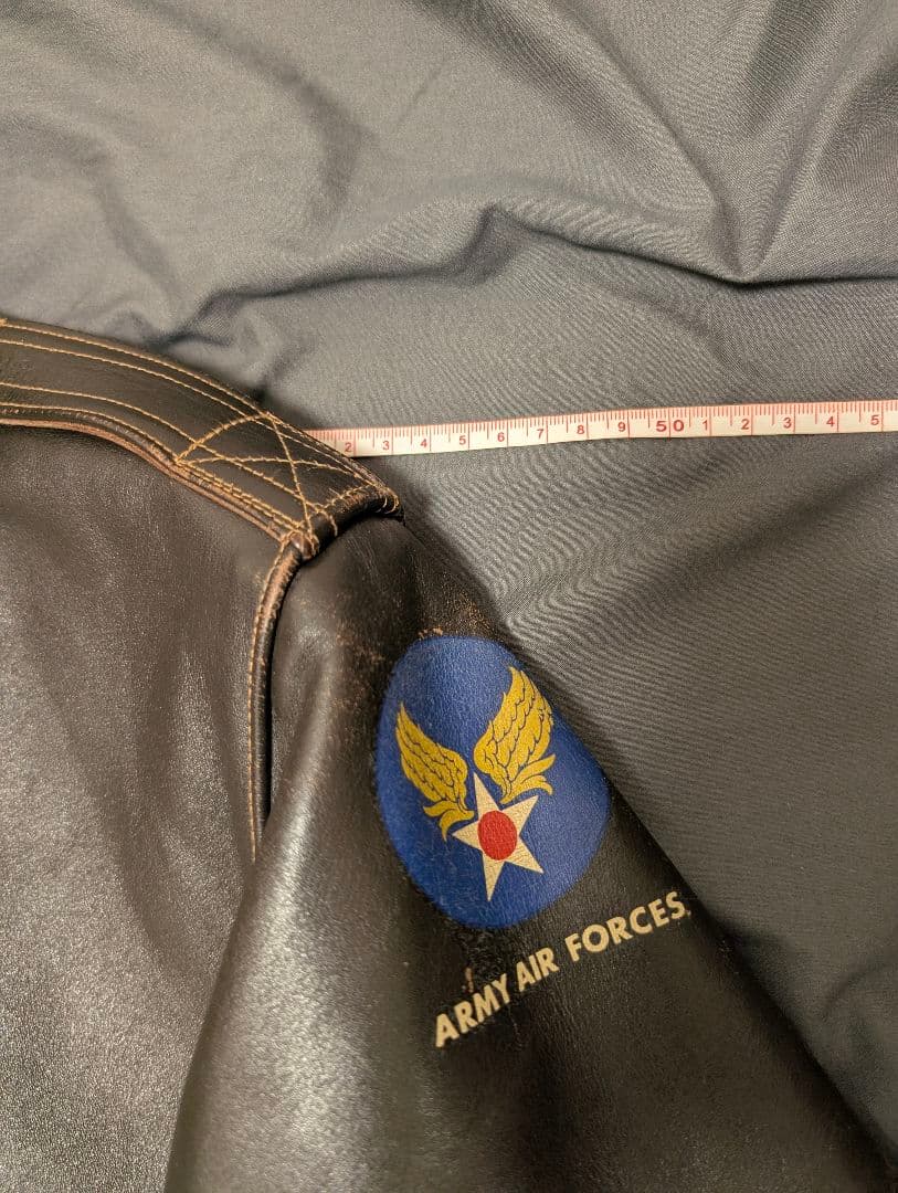 大幅値下☆希少M品番☆バズリクソンズ A-2 エアロレザー 赤リブ 馬革