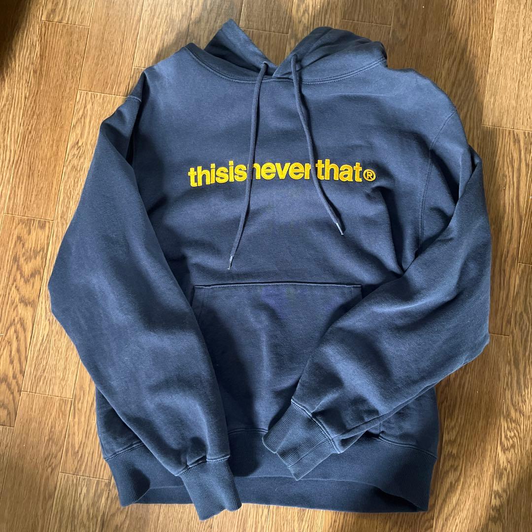 thisisneverthat 🏋 ネイビー パーカーS