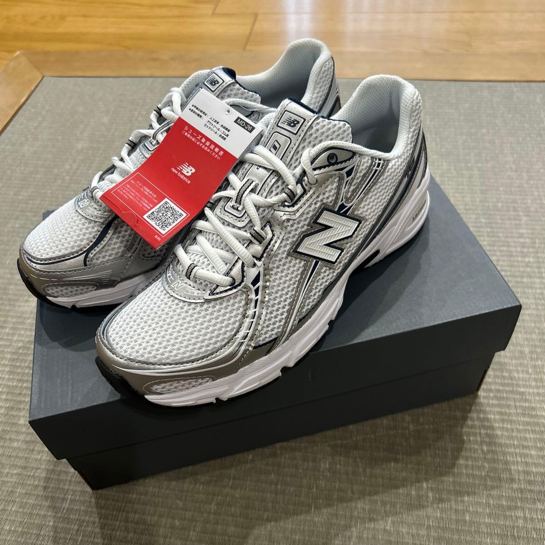 新品未使用》 ニューバランス 740 ホワイト×ネイビー 26cm - メルカリ