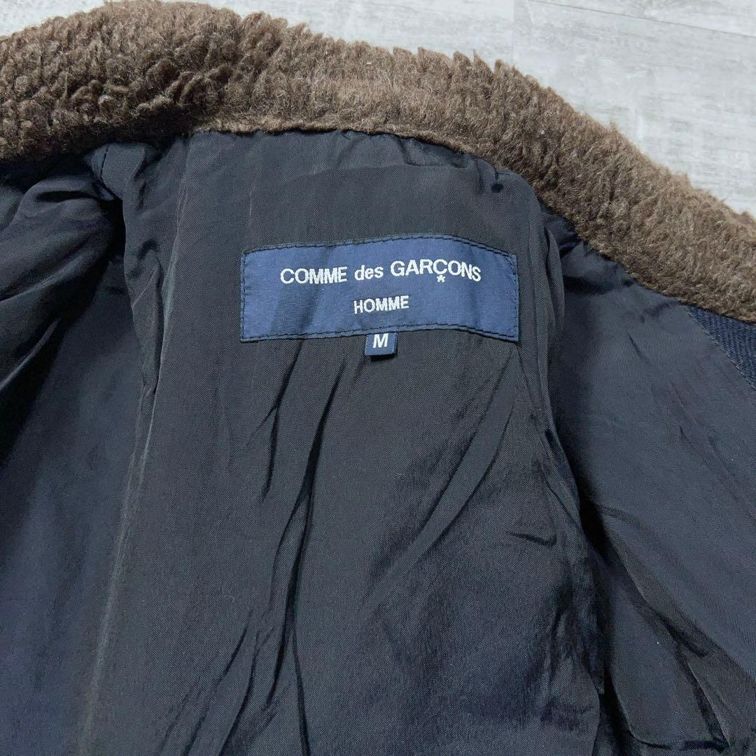 comme des garcons homme デッキジャケット ボア ネイビー - メルカリ