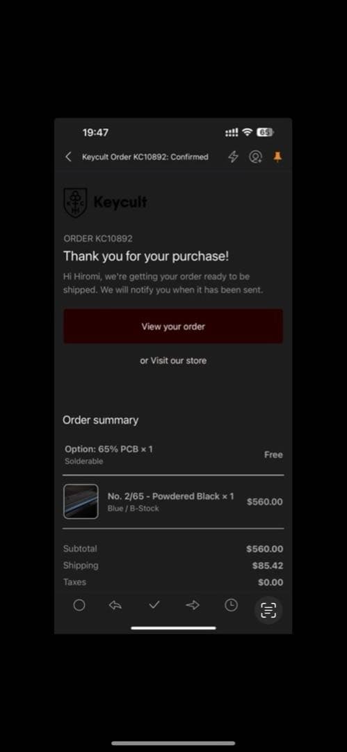 キーボード Keycult No2/65