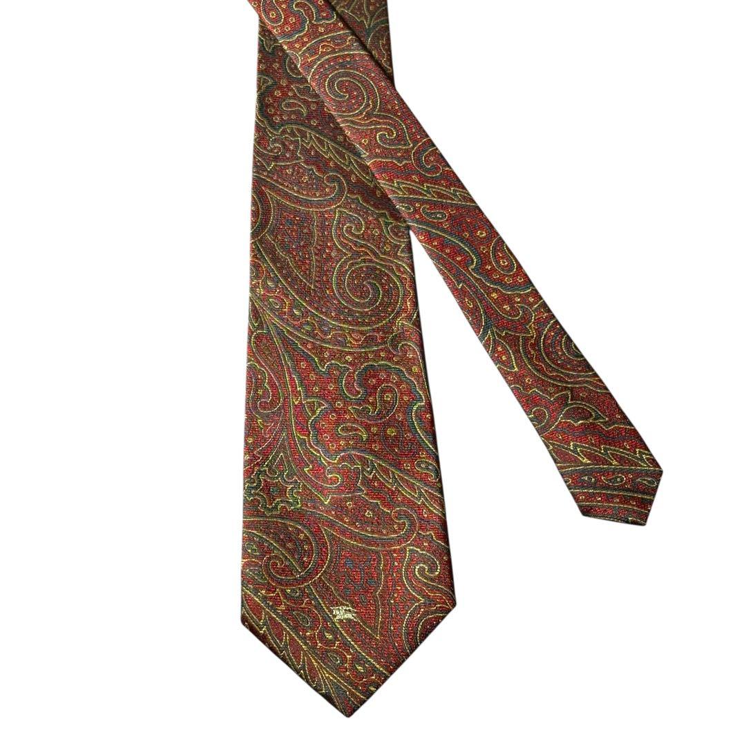 Burberrys OF LONDON ネクタイペイズリー柄レッド ヴィンテージ - メルカリ