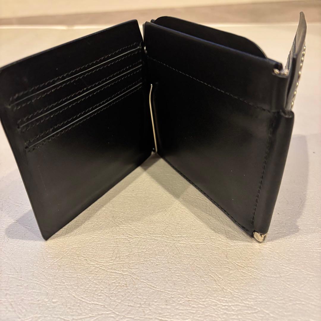 ヒステリックグラマー スタッズウォレット マネークリップ がま口付き