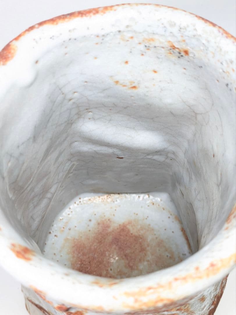 加藤豊久(土代久) 作 志野 花入 高さ約26.5cm - メルカリ