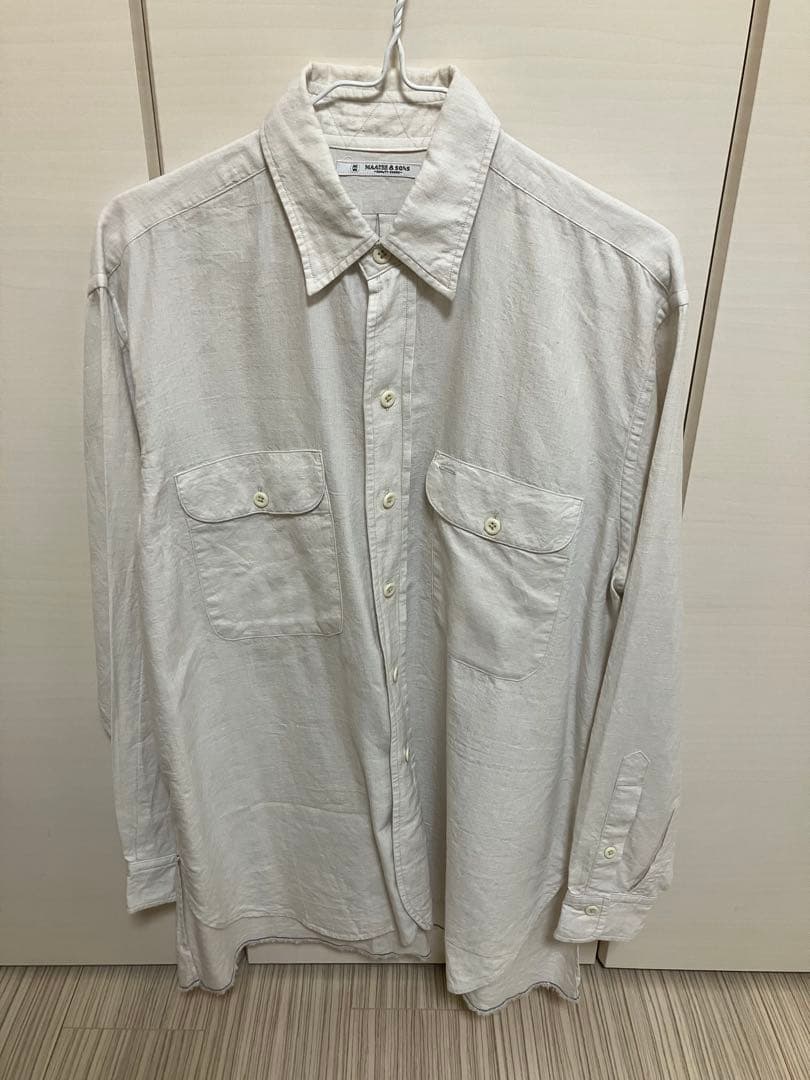 23ss MAATEE&SONS 強撚LINEN WORK SHIRT
