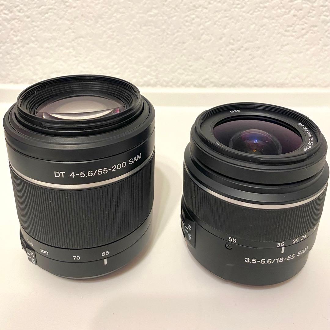【極上品】SONY Wズームレンズセット SAL1855＋SAL55200-2