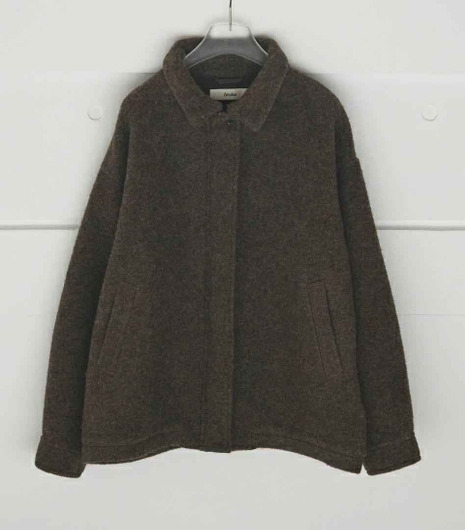 anuke アンヌーク Sliver Zip Blouzon ブラウン 36 - メルカリ