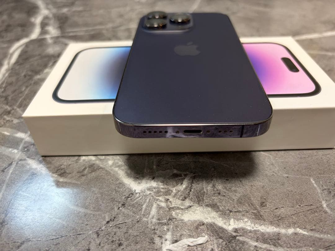 iPhone14 Pro128GB ディープパープル本体SIMフリー+箱＋付属品