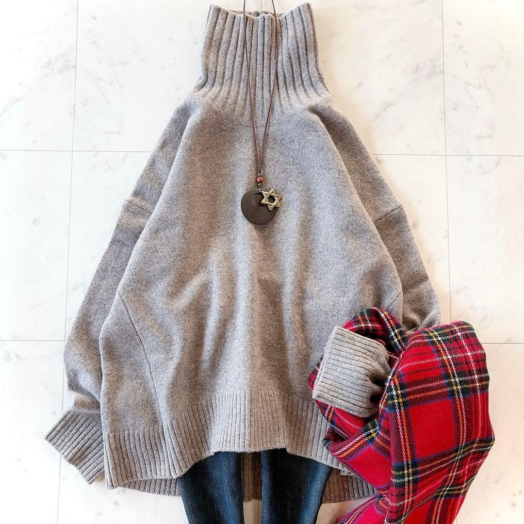 ビューティーアンドユース ウールカシミヤ アクア ルーズタートルネックニット BEAUTY&YOUTH UNITED ARROWS（ビューティーアンドユースユナイテッド