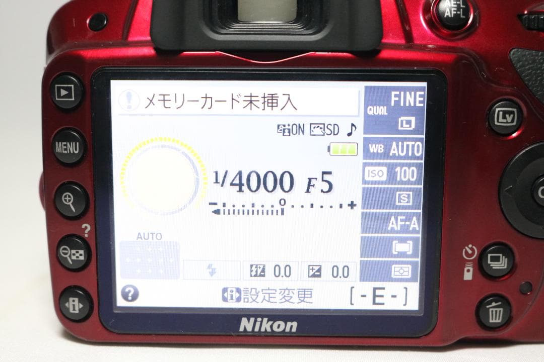 美品 希少レッド⭐望遠レンズセット Nikon D3200⭐S回数少⭐一眼レフ