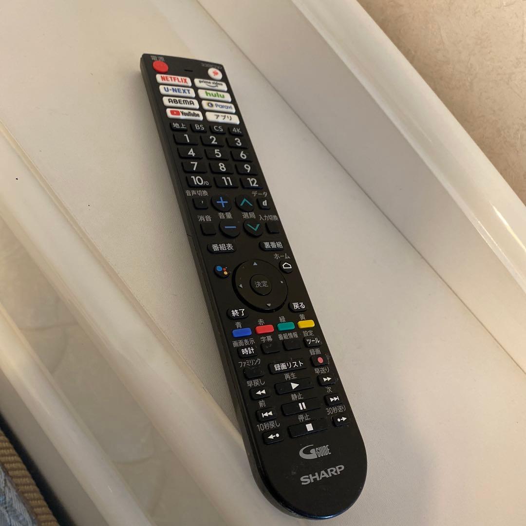 (ジャンク品)SHARP 2022年製 43V型4K液晶テレビ　※リモコン付き