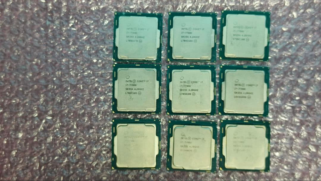 core i7 7700K 9個まとめ売り動作確認済み core i7 7700K 9個まとめ売り動作確認済み Yahoo!オークション -「core