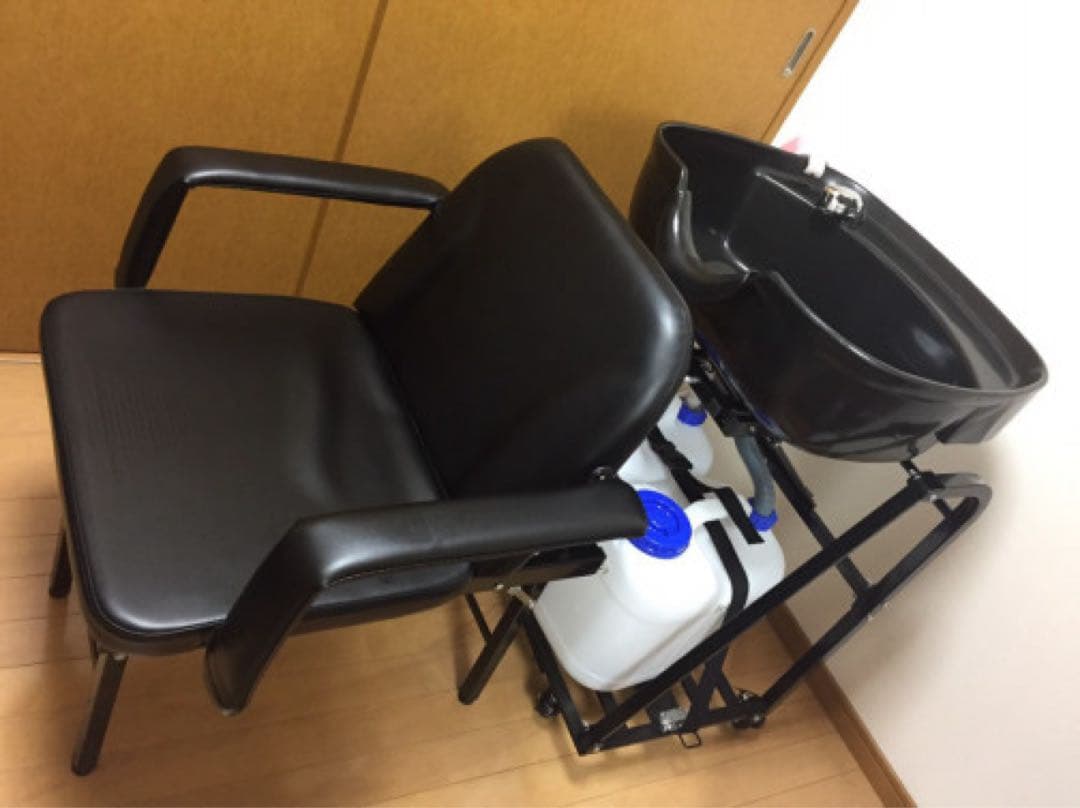 らくらくキャリーシャンプー　引き取り限定 新品/送料無料】新発売！☆訪問美容や介護に最適☆折りたたみ移動式