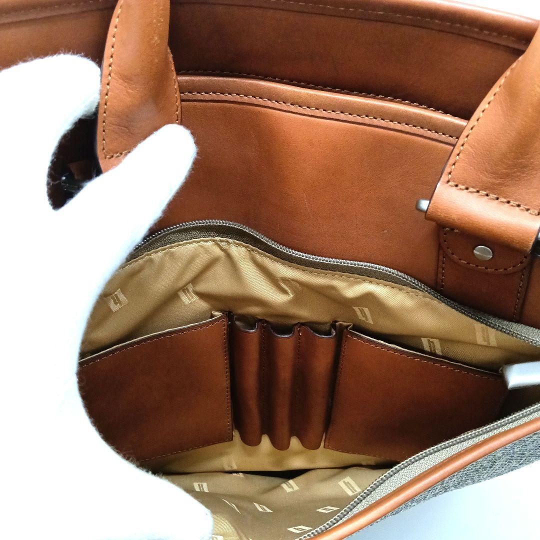 Hartmann ブラウン ベージュ トートバッグ レザー 上291