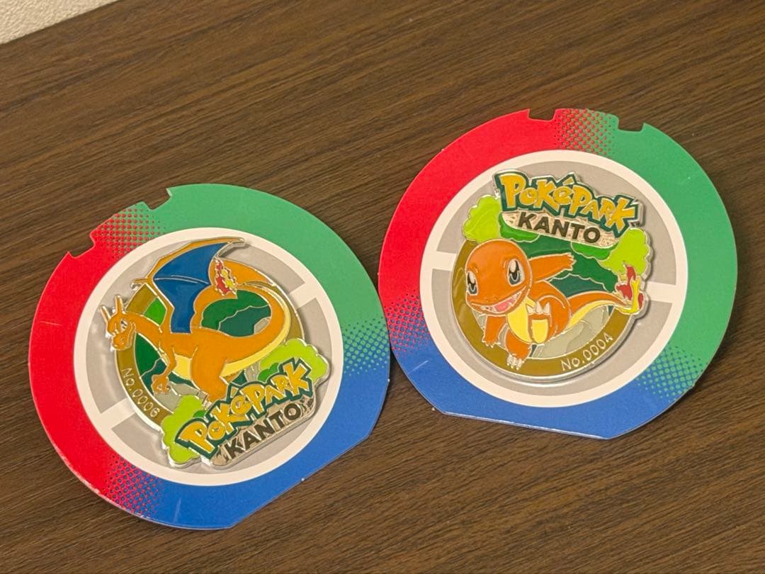 あ*ち様 ポケパークカントー リザードン ヒトカゲ ピンズ ピンバッジ