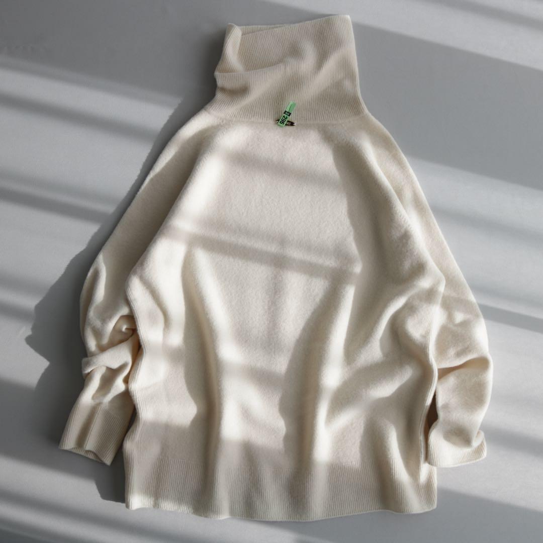 手仕上げクリーニング済】ドゥーズィエムクラス タートルネックニット