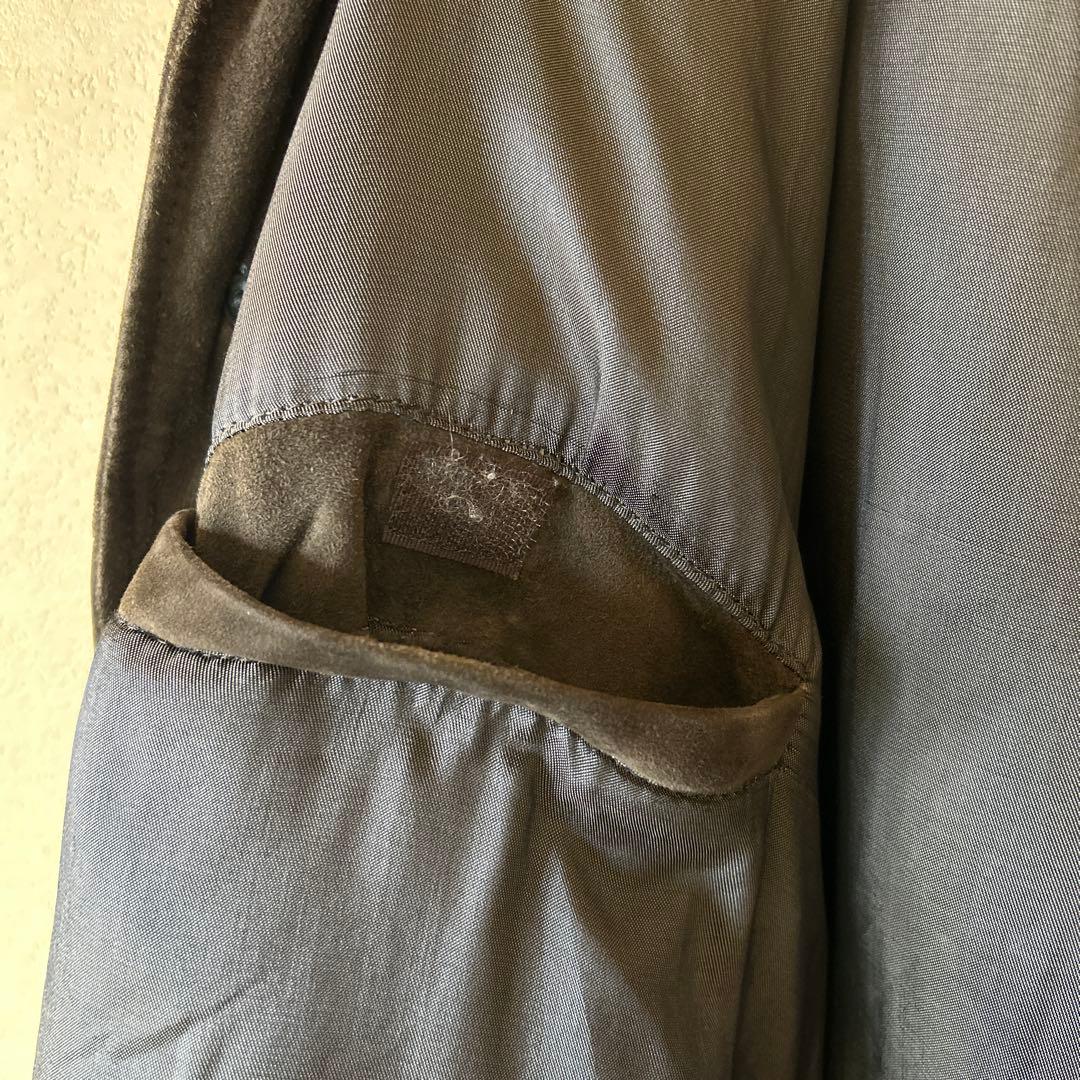 90s 本革 スエード レザーコート PETER KEEN ダークブラウン - メルカリ