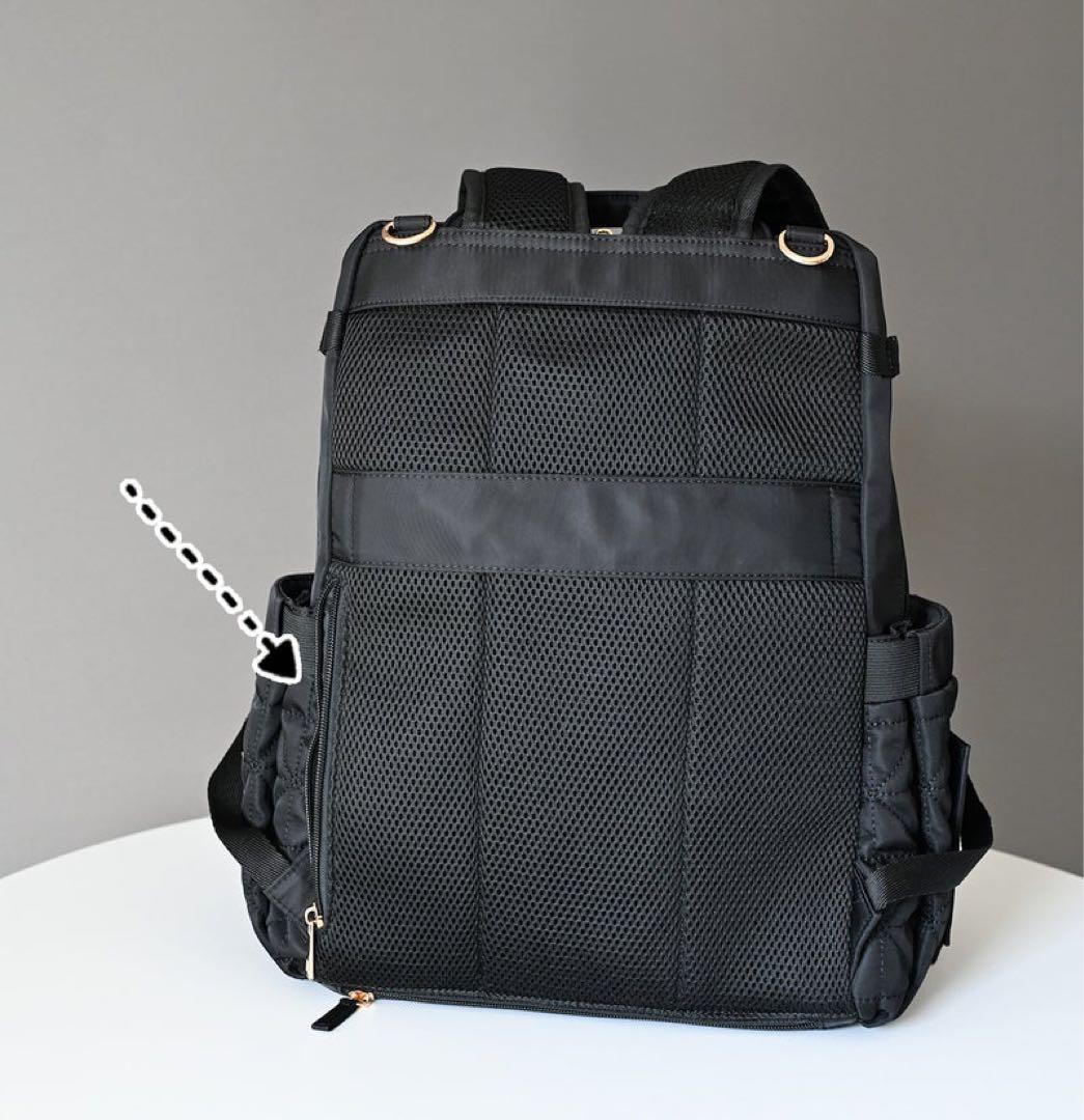 新品】しまむら MUMU & Co. 多機能リュック マザーズリュック 黒