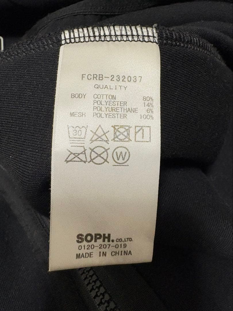 F.C.Real Bristol FCRB 23AW ジップ パーカー ブラック